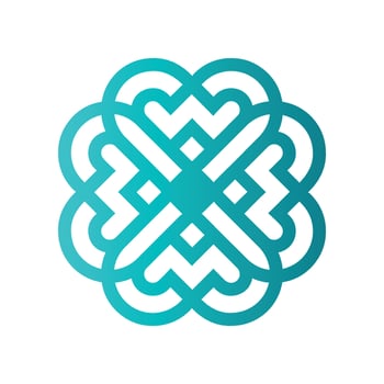 graphic motif logo catchy symbol square iconmodern corporate, abstract letter logo vector