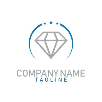 Diamond gold icon logo design with vector format.