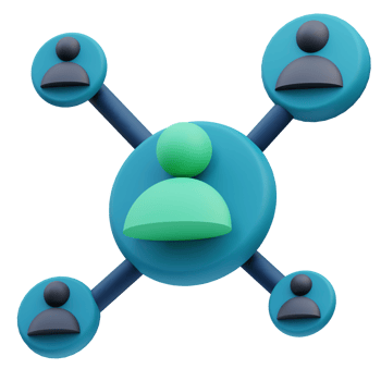 Connection Business 3D Illustration png