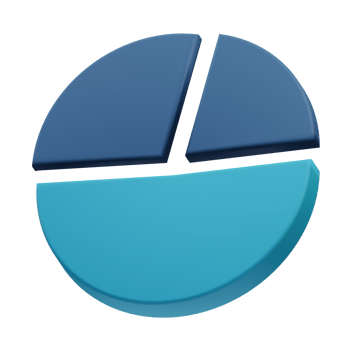 Pie Chart Business 3D Illustration png