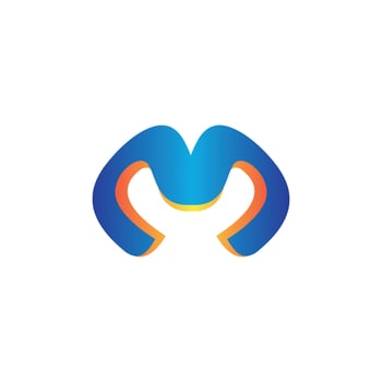 M technology logo  brand, symbol, design, graphic, minimalist.logo vector