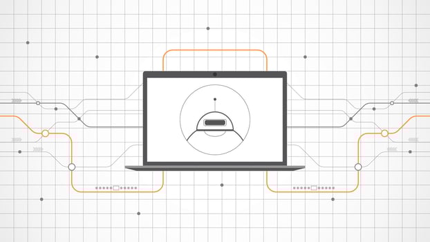 laptop technology background abstract. Ai artificial intelligence technology with line digital, black laptop color, style modern, element, dot, hi-tech, vector. laptop technological for web banner, vector