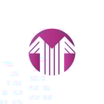 t-shirt logo shirt logo catchy purple color modern corporate, abstract letter logo vector