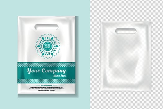Poly bag design vector