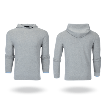 Blank gray man hoodie sweatshirt long sleeve . mockup Hoodie png