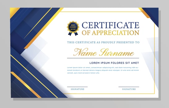 Modern Profesional Certificate Template vector