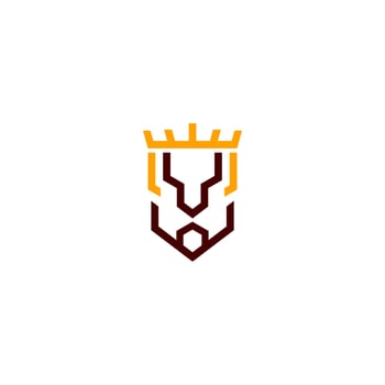 deer abstract logo design. deer head logo vector