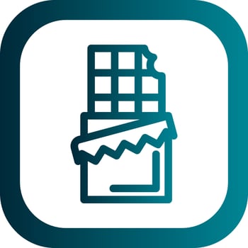 Chocolate Bar Vector Icon Design