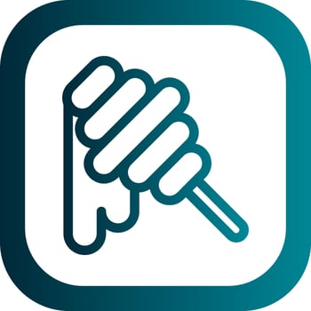 Honey Stick Vector Icon Design
