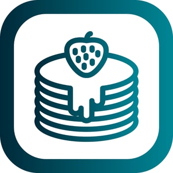 Pancakes Vector Icon Design