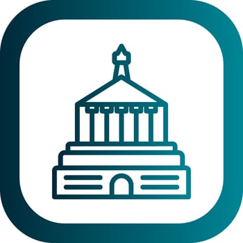 Halicarnassus Mausoleum Vector Icon Design