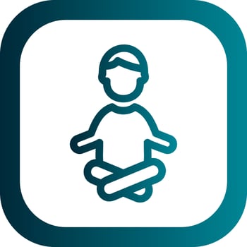 Yoga Vector Icon Design
