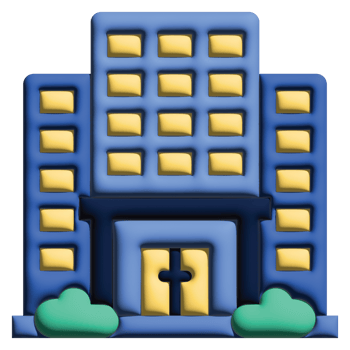 3D illustration apartment in work from home set png