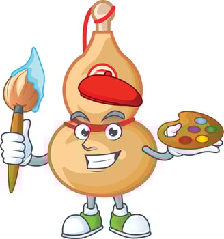 Chinese wine bottle cartoon character style vector