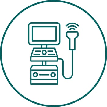 Ultrasound Machine Vector Icon