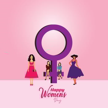 International women's day. 8th march. Break The Bias campaign. women's day 2022 concept. Vector Illustration.