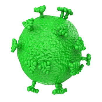virus isolated on transparent background png