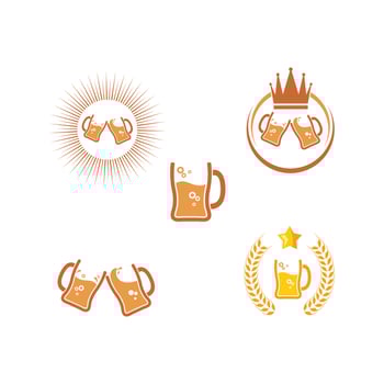 beer logo icon vector illustration design