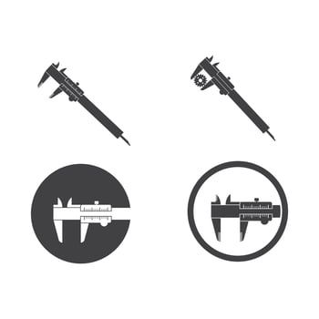 caliper logo icon vector illustration design