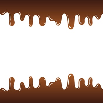 melted chocolate dripping Seamless pattern background vector