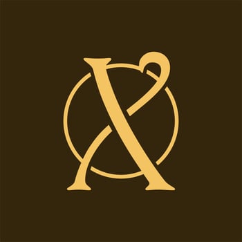 Letter x elegant luxury style creative logo vector