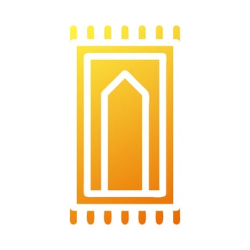 rug icon solid gradient yellow style ramadan illustration vector element and symbol perfect.