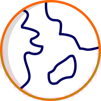 Planet Earth Vector Icon
