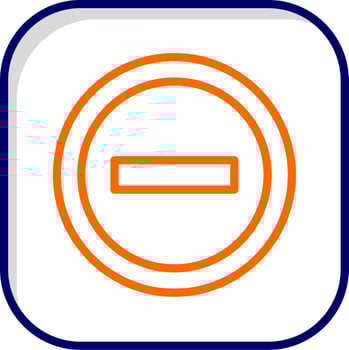No Entry Vector Icon