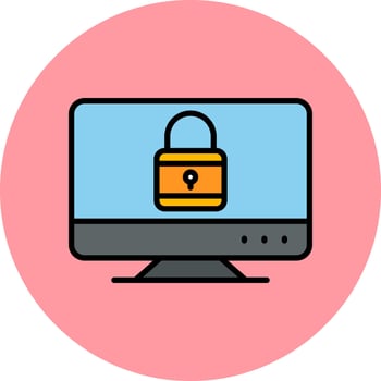 Lock Screen Vector Icon