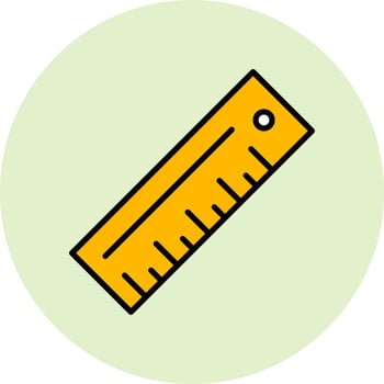 Ruler Vector Icon