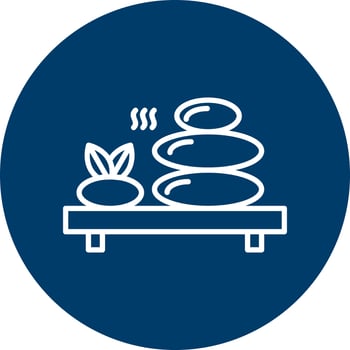 Hot Stone Vector Icon
