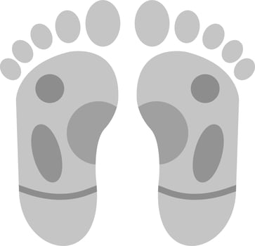 Feet Reflexology Icon vector