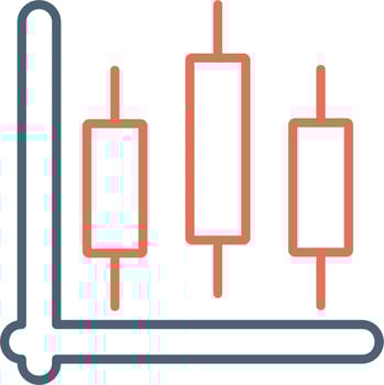 Candlestick Chart Vector Icon