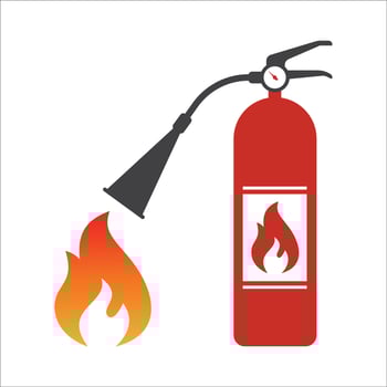 Fire extinguisher icon. Fire extinguisher symbol. Apar icon. Vector illustration