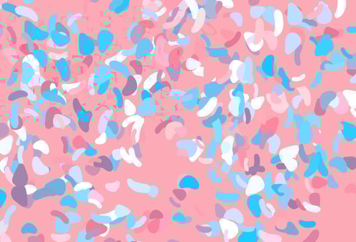 Light blue, red vector template with memphis shapes.