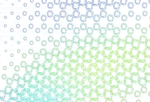Light blue, yellow vector pattern with spheres.