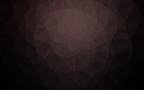 Dark Black vector abstract mosaic backdrop.