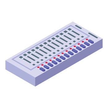 Electronic voiting paper icon isometric vector. Election vote vector