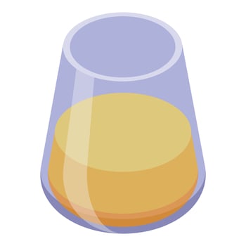 Organic drink icon isometric vector. Carrot juice vector