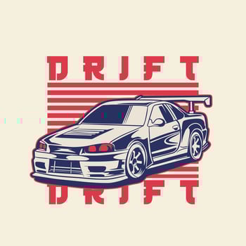 Car Vector Illustration For Conceptual Design. Suitable for posters, stickers, t-shirt prints, and banners.