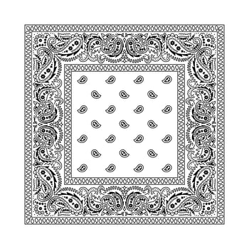 Bandana 2 White vector