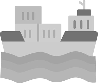 Cargo Ship Vector Icon