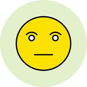 Poker Face Vector Icon