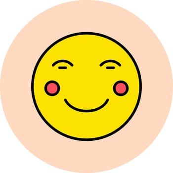 Blushing Vector Icon