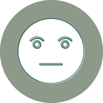 Poker Face Vector Icon