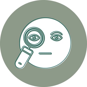 Suspicious Vector Icon
