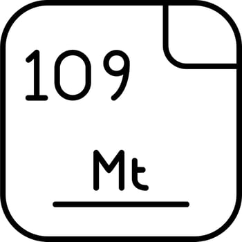 Meitnerium Vector Icon