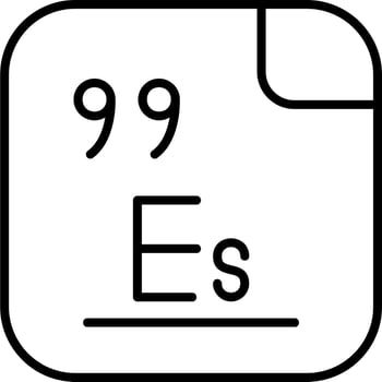 Einsteinium Vector Icon