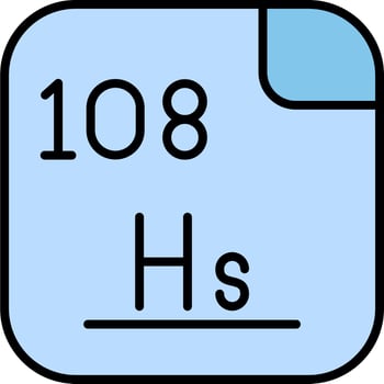 Hassium Vector Icon