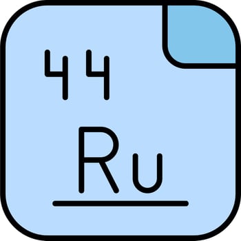 Ruthenium Vector Icon